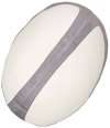 MM584 Mumbles Zippie Rugby Ball White / Grey colour image
